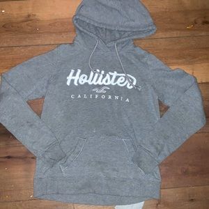 Gray Hollister hoodie size xs